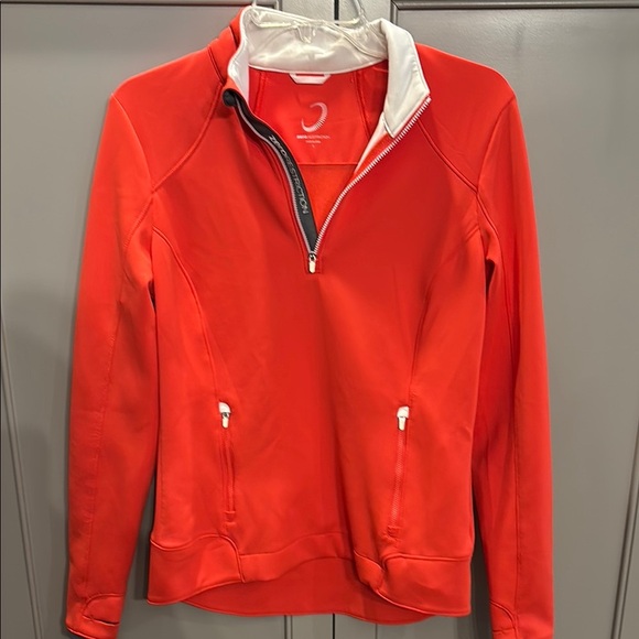 zero restriction Jackets & Blazers - Zero Restriction Women's Orange Half-Zip Jacket small